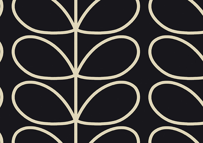 Orla Kiely Jumbo Linear Stem, Liquorice - Roman Blind - Image 7